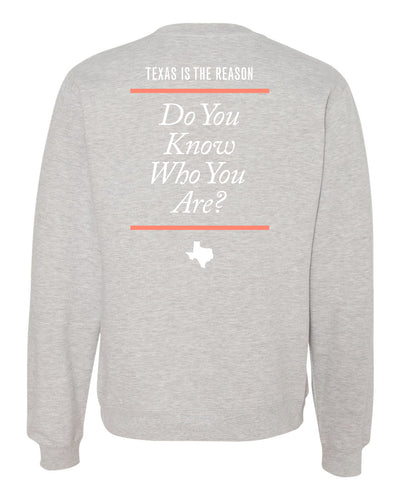 Texas Is The Reason "Logo (Heather Grey)" - Crew Sweatshirt