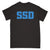 SSD "Logo (Black With Blue)" - T-Shirt