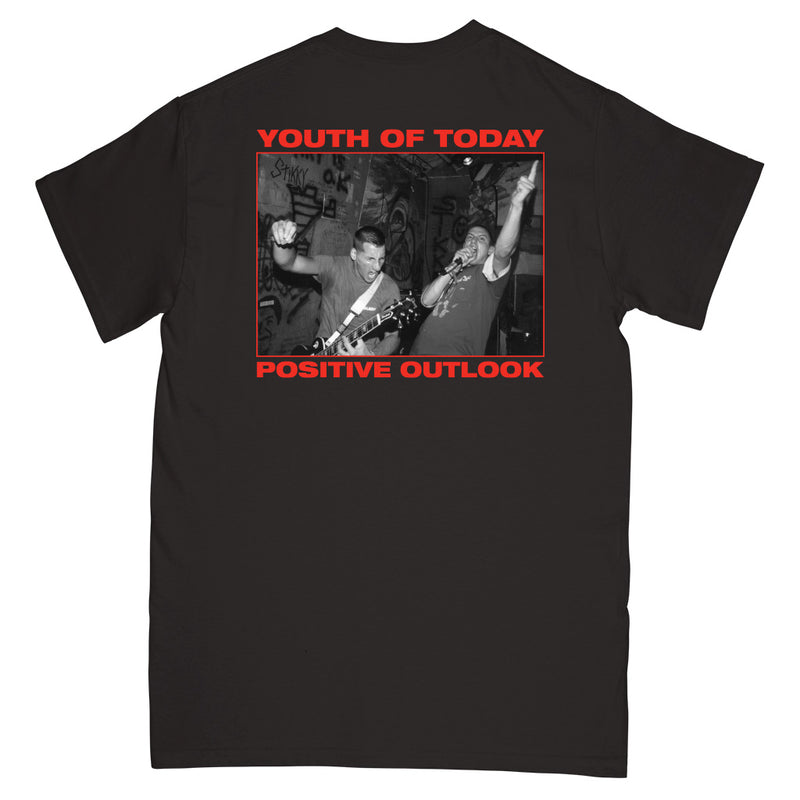 REVSS33 Youth Of Today "Positive Outlook (Black)" - T-Shirt Front