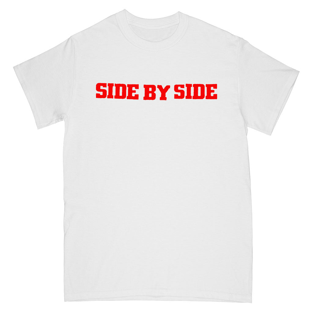 Side By Side "Side By Side By Side (White)" - T-Shirt